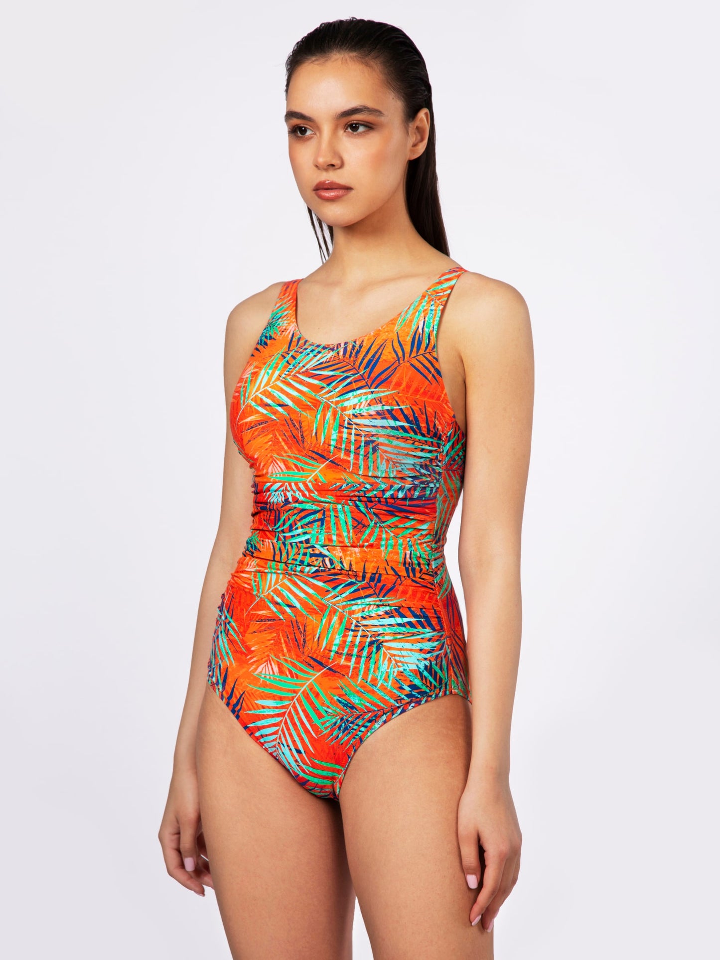 Floral Print Prosthesis Swimsuit 5101