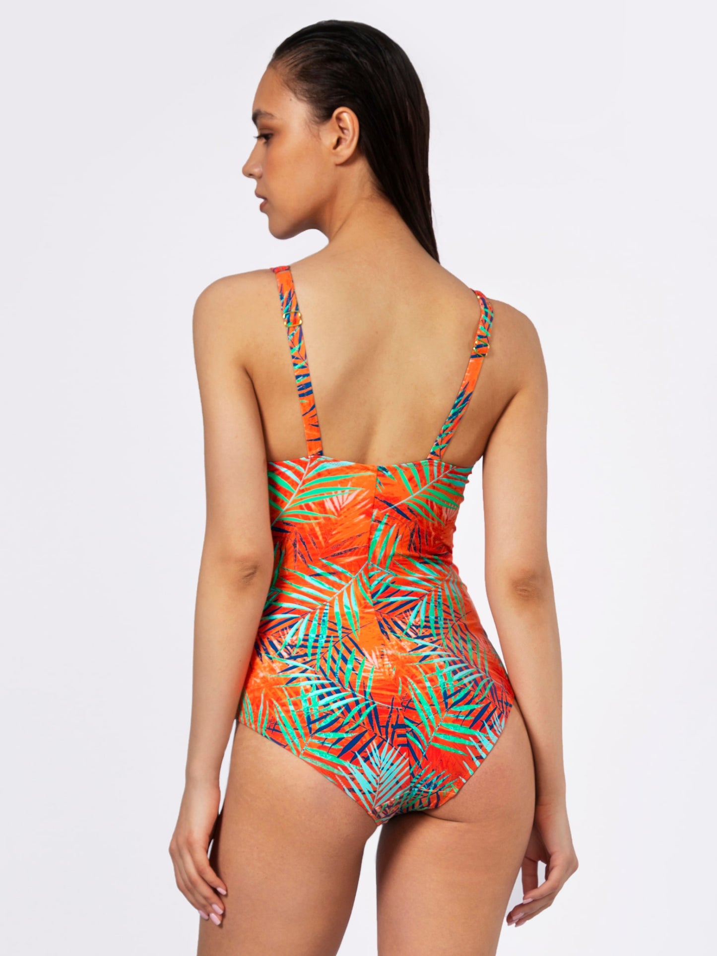 Floral Print Prosthesis Swimsuit 5101