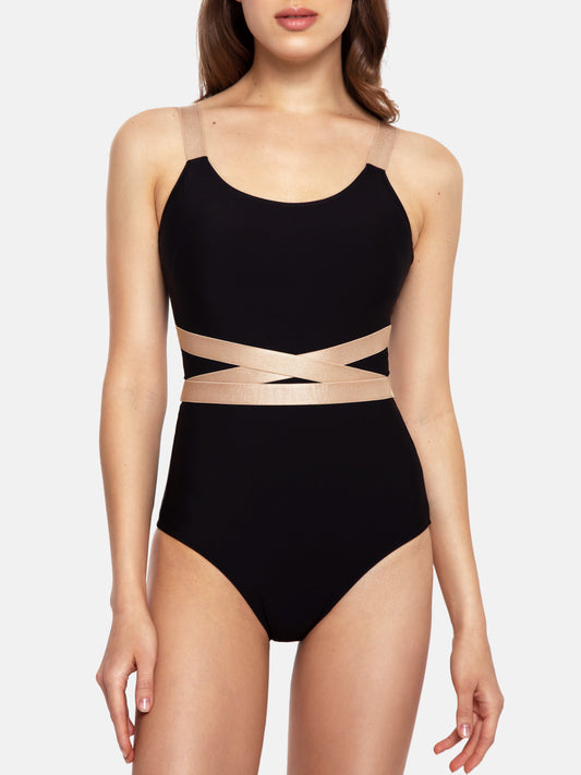 Allure M6101 Adaptive Shaping Swimsuit - Black