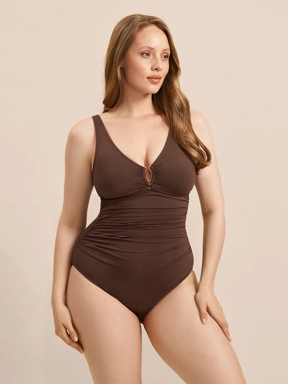 Moresca One-Piece Swimsuit - Cocoa