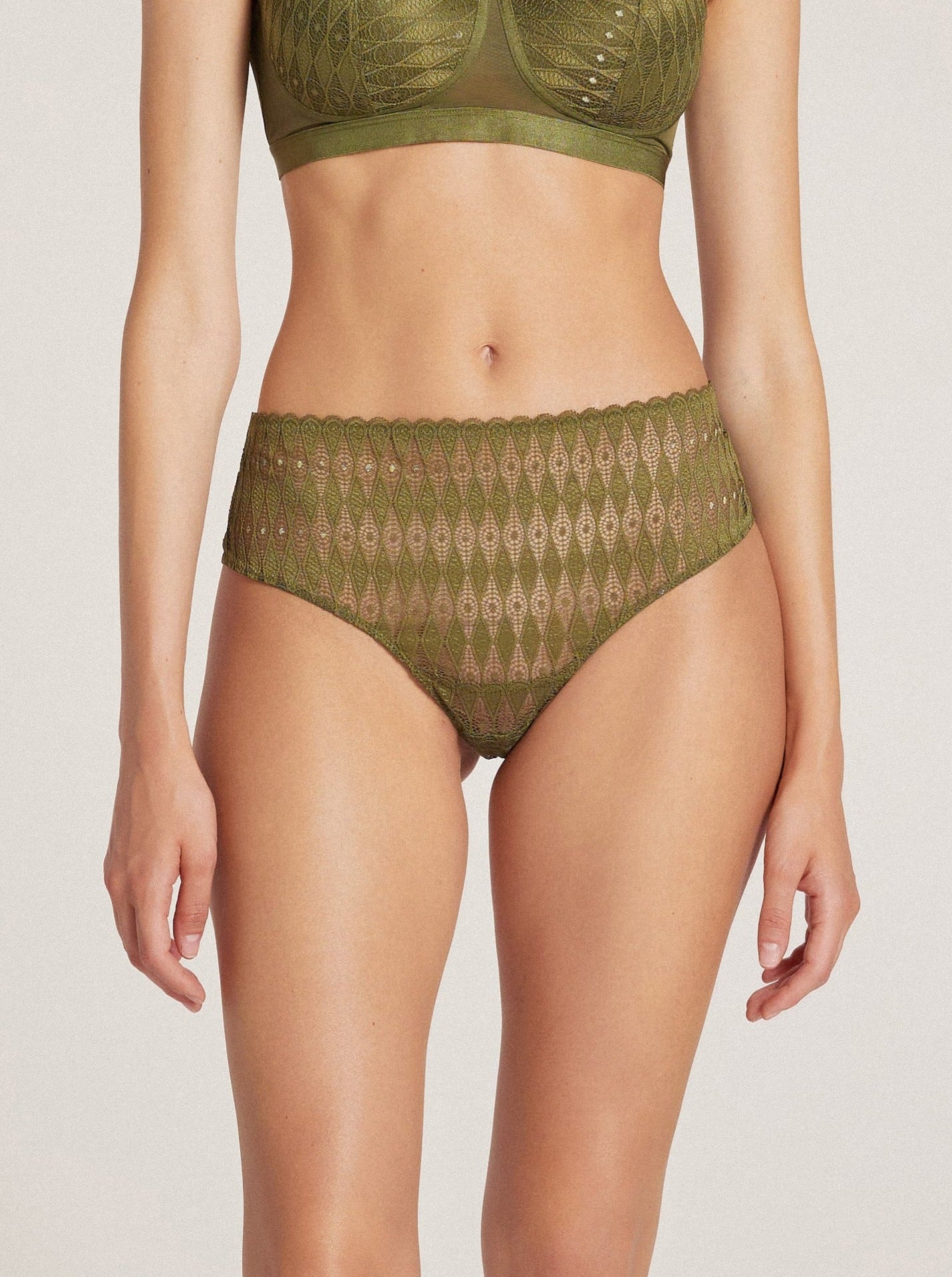 Lotus M7106 Spitzenslip - Olive
