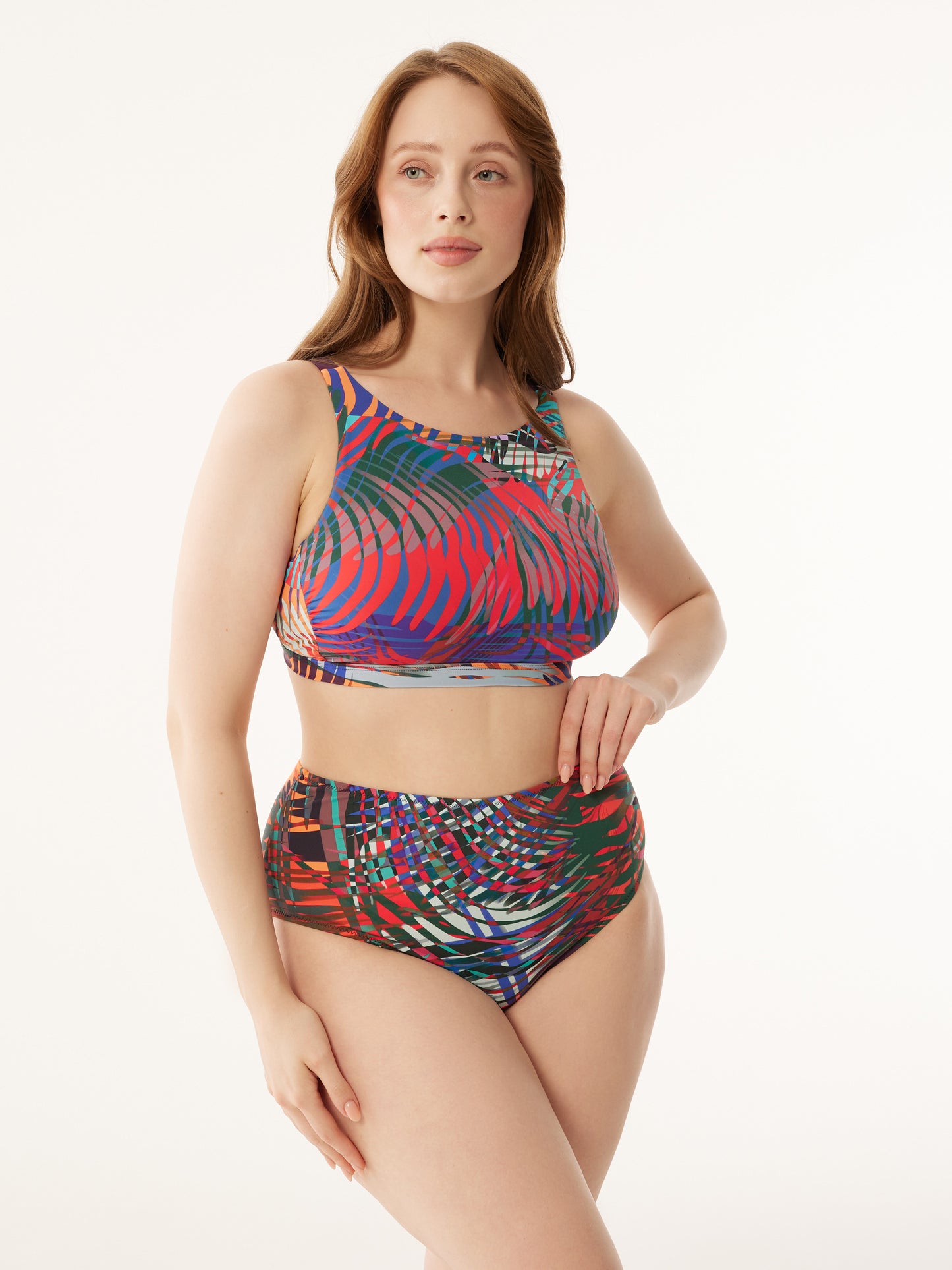 Carimbo Bikini Adaptive Swimsuit -  Tropics 5218