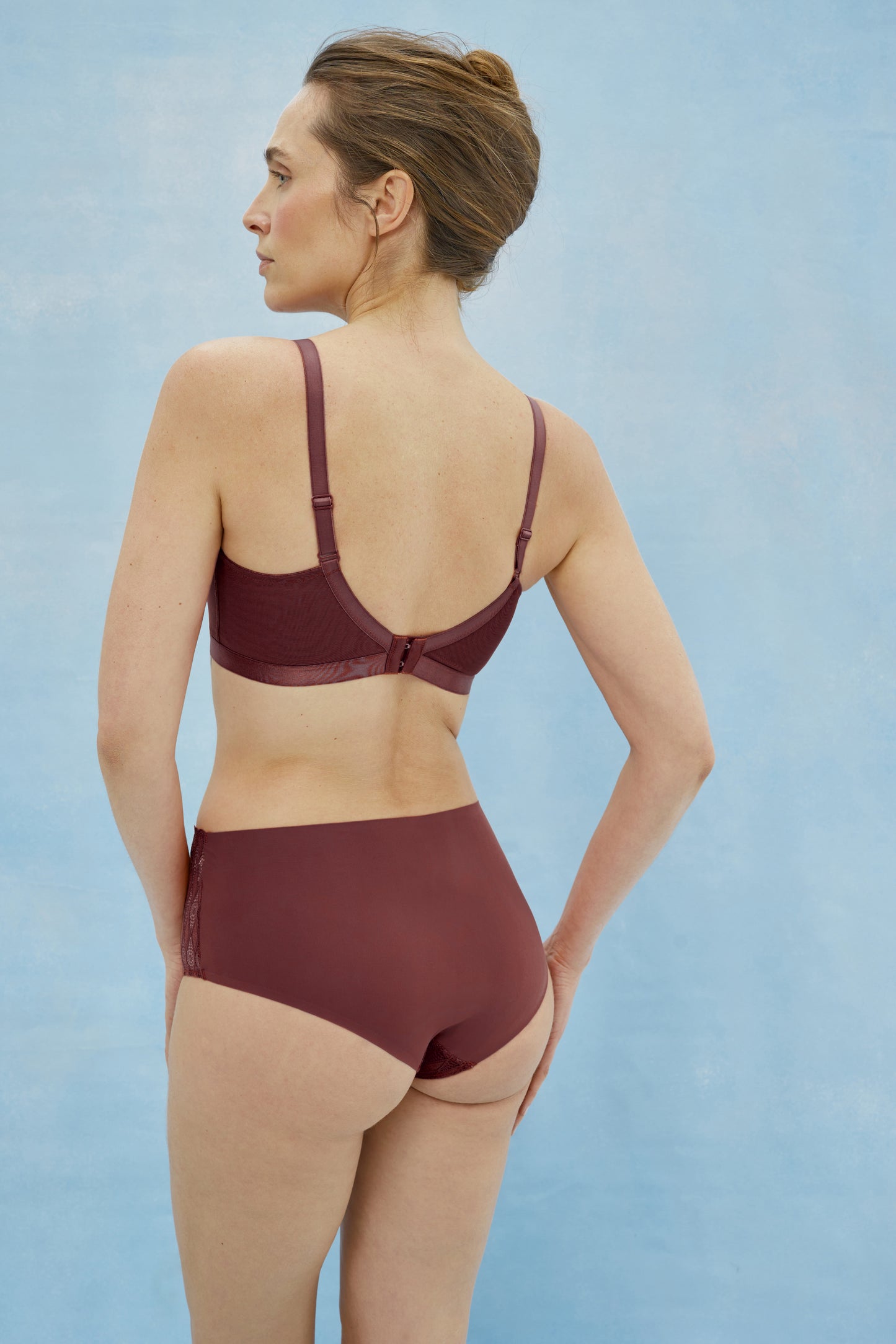 Lotus M7107 full-coverage brief - Ripe Cherry